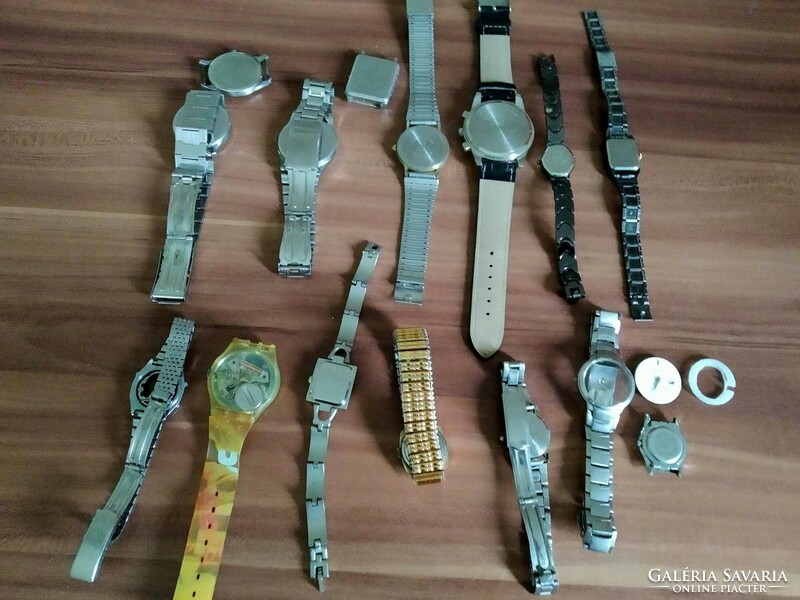 15 old watches, including pobeda, q&q, giani-giorgio, j.D.Diana, slava, casio, pulsar, saturn and others