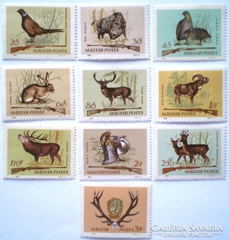 S2112-21 / 1964 Vadász bélyegsor postatiszta