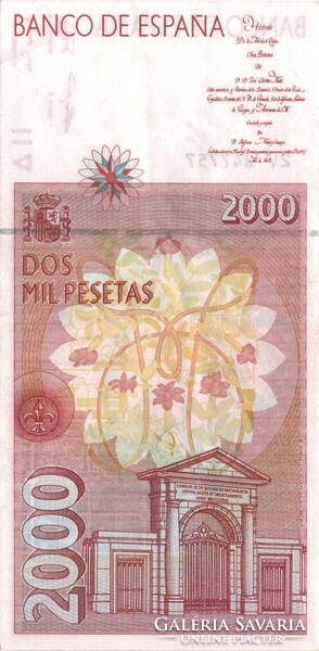 2000 Pesetas pesetas 1992 Spain 2.