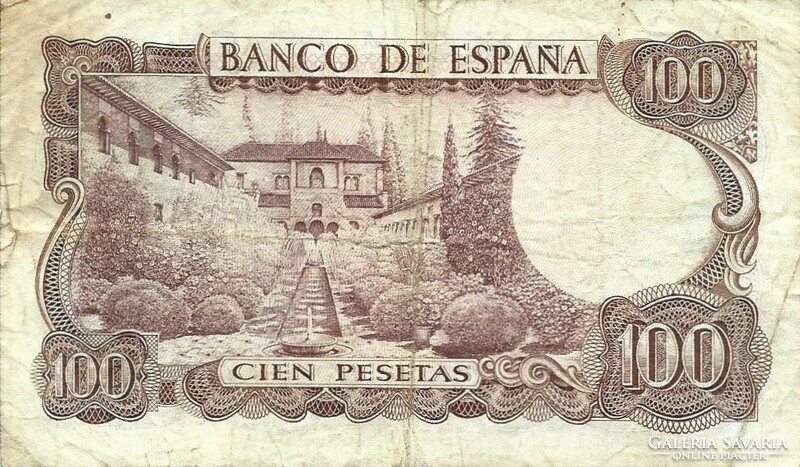 100 Pesetas pesetas 1970 Spain 1.