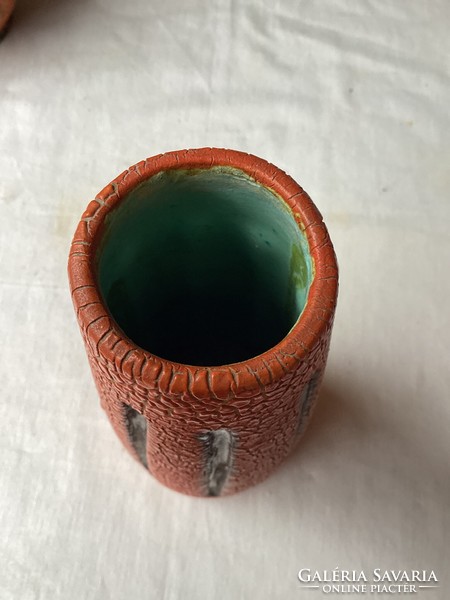 Hungarian retro ceramic vase 22 cm.