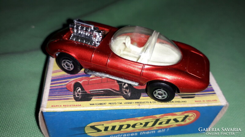 1970. Matchbox no. 36. - Superfast - draguar - 1:64 scale metal car with original box for collectors