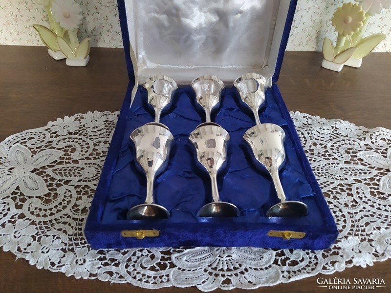 Silver-plated goblets