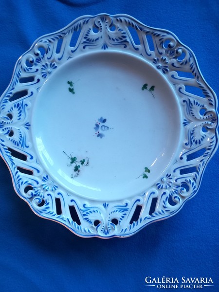 Antique altwien alt wien from 1853 hand painted!! Openwork edged porcelain decorative plate plate serving bowl