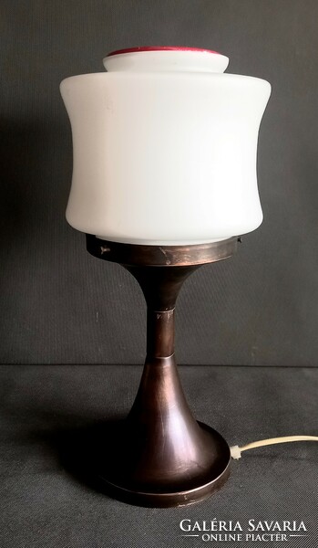 Industrial artist bronze table lamp 1970. Negotiable art deco design