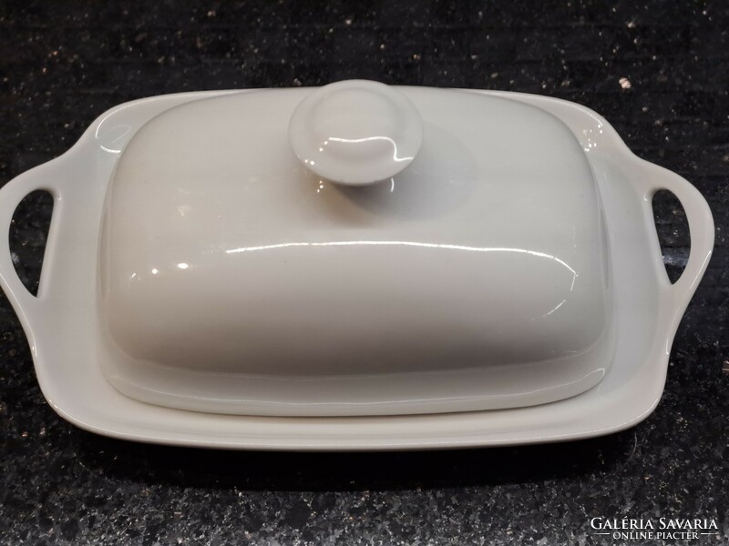 Retro lowland porcelain butter dish