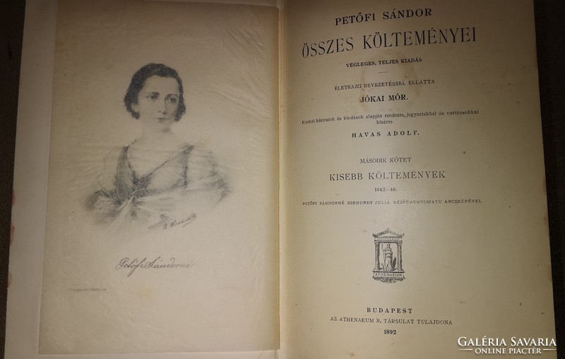 Petőfi Sándor összes költeményei II-VI, Athenaeum R. Társulat, 1896