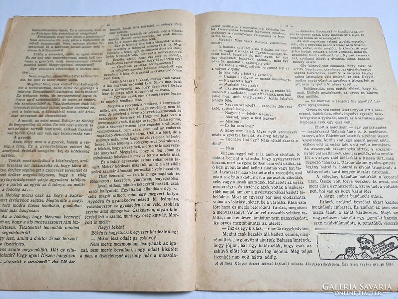 Sándor Bródy: hófehérke newspaper millions book 1917. 51. Number