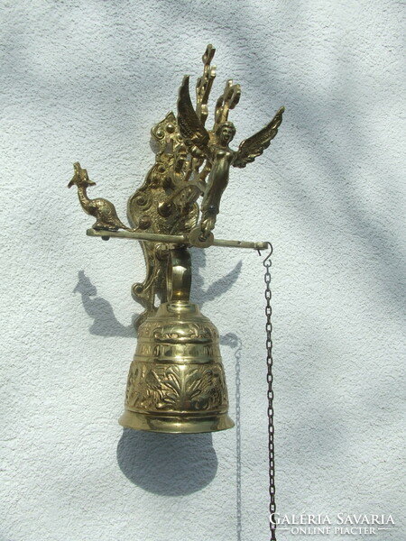 Csengő bronz fali csengő