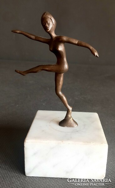 Art-deco bronze nude ballerina on marble base josef lorenz. Negotiable!