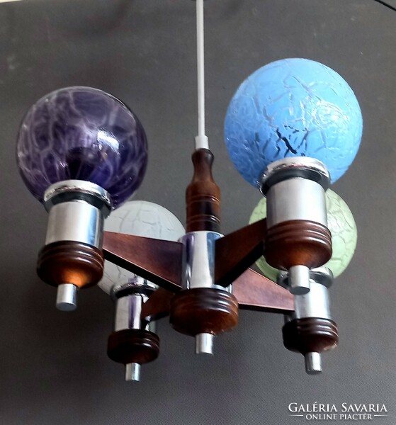 Art-Deco mennyezeti lámpa különleges búrakkal ALKUDHATÓ