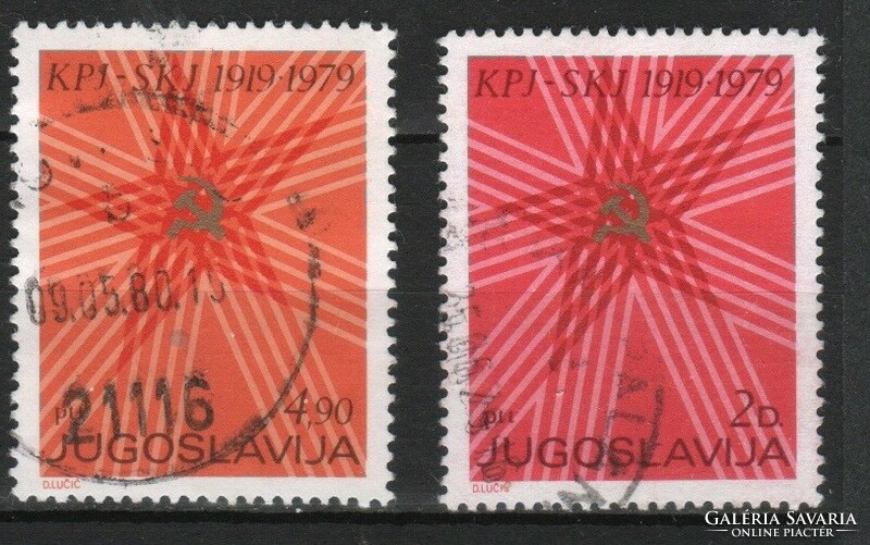 Jugoszlávia  0169 Mi 1784-1785    0,30 Euró