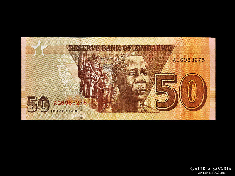 UNC - 50 DOLLÁR - ZIMBABWE - 2020 (Új pénz!)