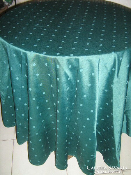 Beautiful and elegant round silk damask tablecloth