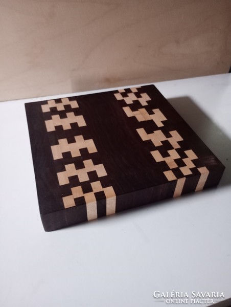 Unique handmade thick cutting board made of hardwood