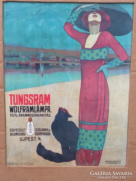 Antique tungsram poster