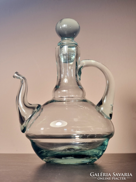 *Gunther lambert collection blown glass jug.