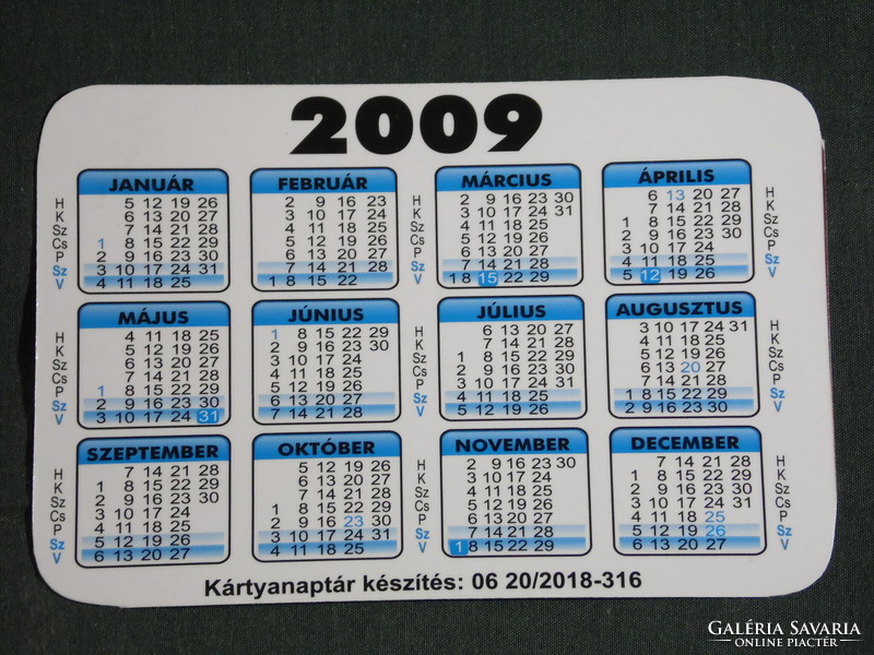 Card calendar, babai andrea interior design, curtain sewing, Pécs, 2009, (6)