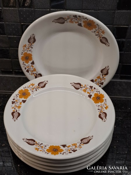 Retro Alföldi porcelán Panni dekoros 17.5 cm sütis kis lapos tányér