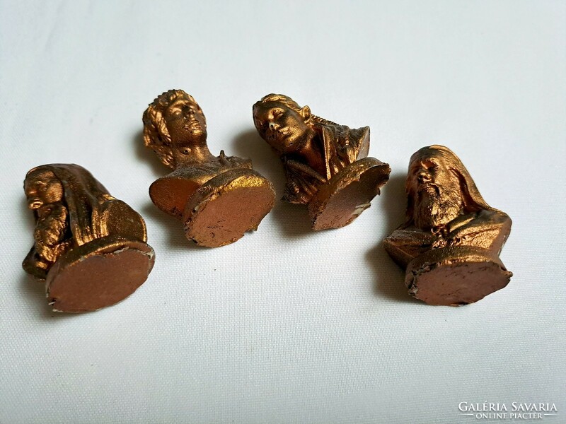 4 The lord of the rings painted with gold unique figure 4 cm