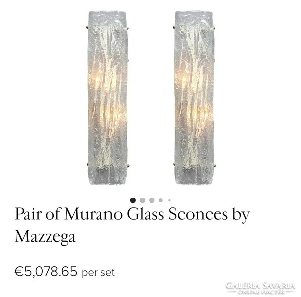 Bauhaus Murano wall lamp negotiable art deco design