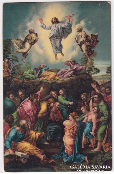 HV:148 Vallásos Húsvéti Üdvözlő képeslap "Postatiszta" STENGEL, hiba fotózva!