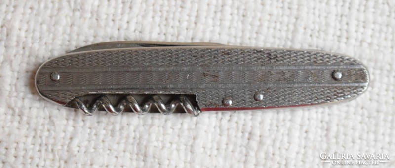 Knife, pocket knife, corkscrew metal 8.3 cm