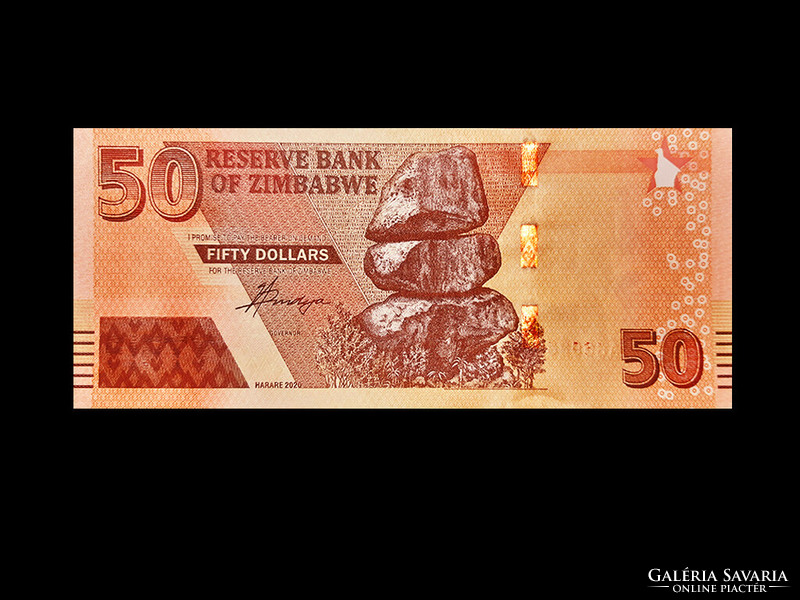 UNC - 50 DOLLÁR - ZIMBABWE - 2020 (Új pénz!)