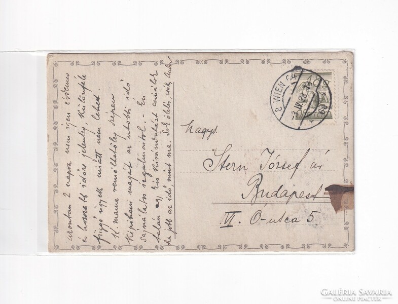 H:156 Húsvéti antik Üdvözlő képeslap