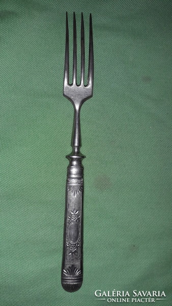 Antique 19th century baroque alpaca dining fork set 4 pieces in one 20 cm / piece according to the pictures