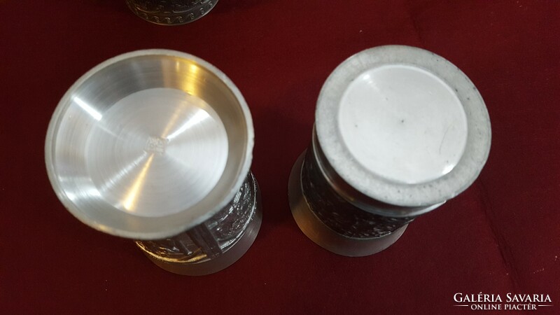 Set of 3 tins 2 pcs. Wine cup, 1 pourer.