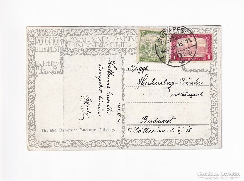 HV:147 Antik Húsvéti Üdvözlő képeslap 1922