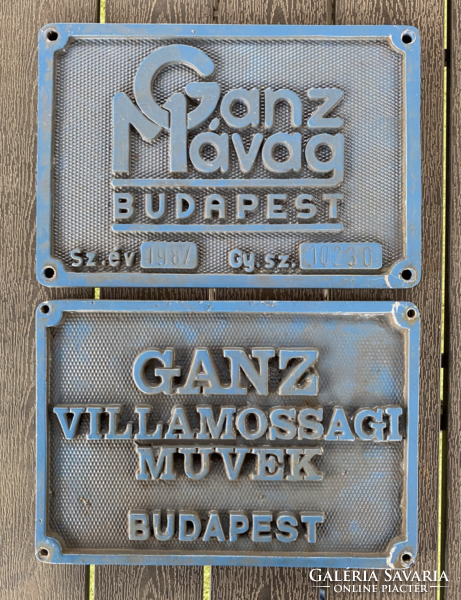Máv v63 1987/10230 ferencváros - ganz mávag vm15-1 cast locomotive signs