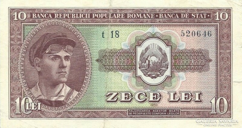 10 lei 1952 Románia 2.