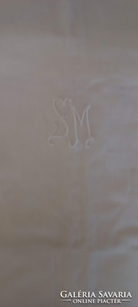 Large monogrammed sheet