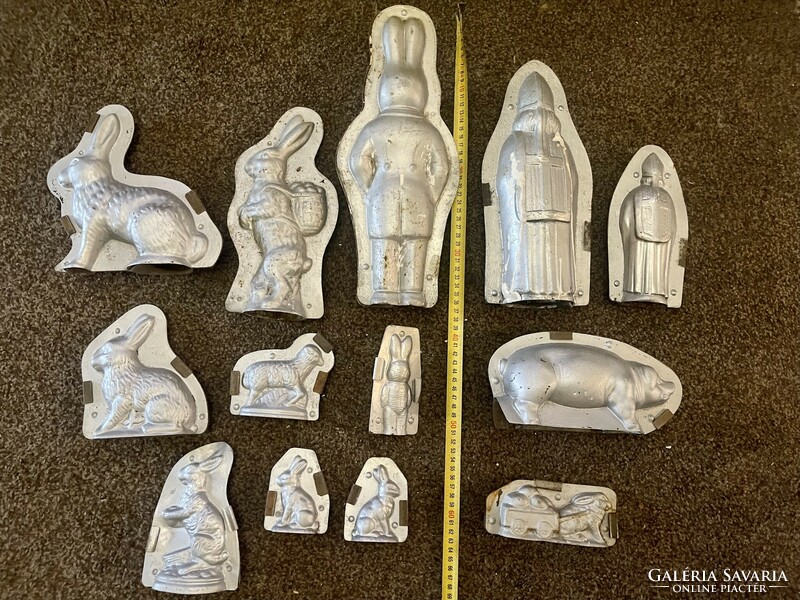 13 Antique Huge Pastry Confectionery Chocolate Chocolate Mold Mold Collection