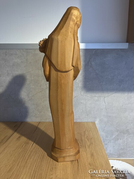 Madonna carved statue