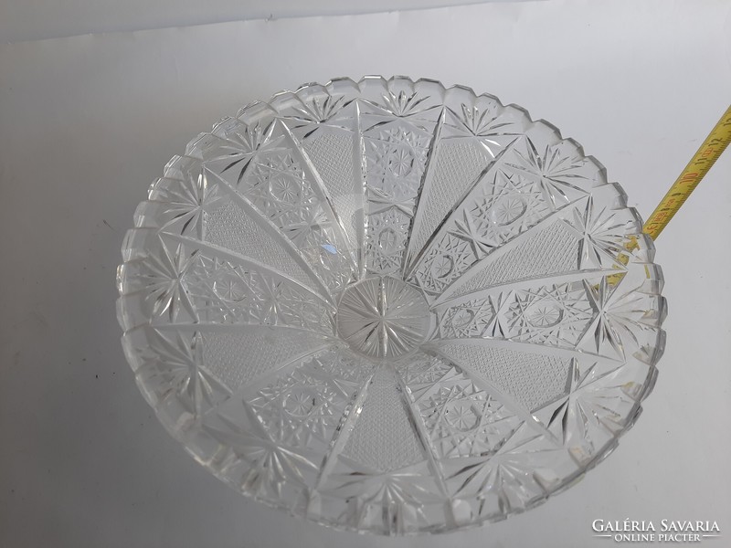 Large crystal bowl - plate - table centerpiece