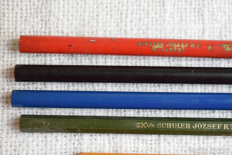 Pencil, józsef schuler r.T. , Mephisto , hardtmuth , turán , thebris , memorandum , copy iron 9pcs