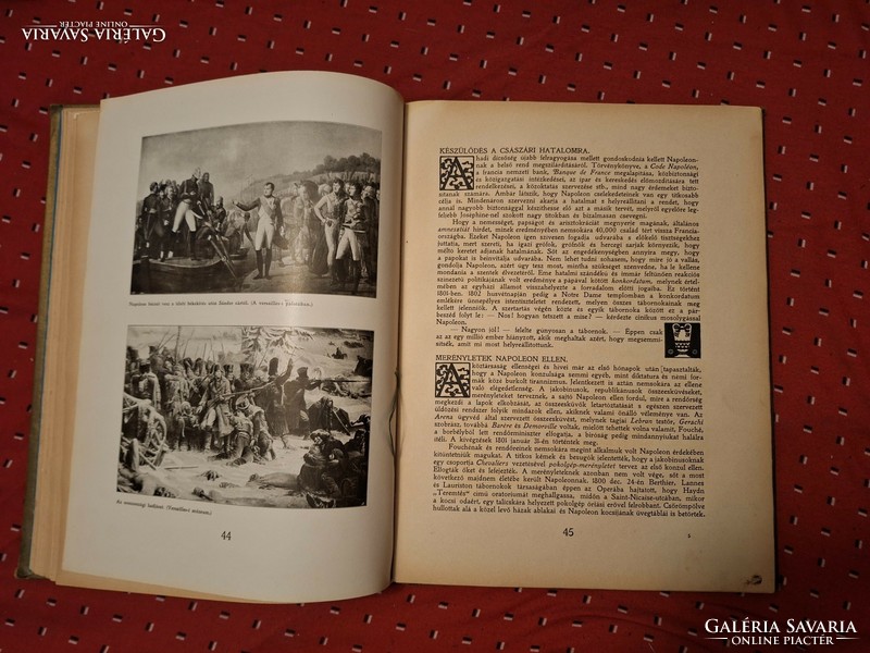 Cheap! A nice combined album of Napoleon's life and his time. Szini Gyulapest diary 1908