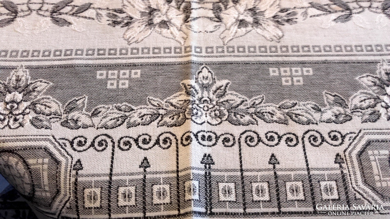 Art Nouveau woven tablecloth - gray! -180 X 134 - art&decoration