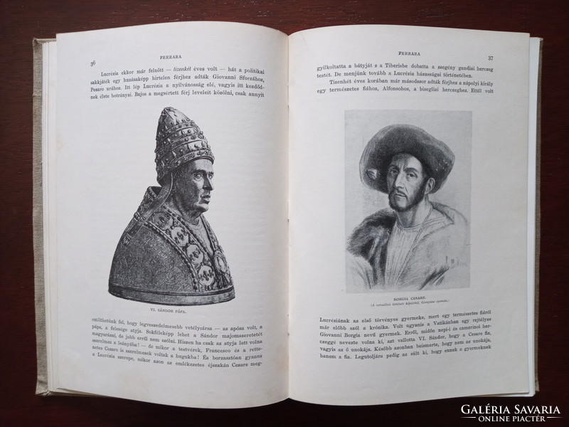 Pekár Gyula : Ferrara Ravenna Firenze - korképek 1907 MAKULÁTLAN könyv