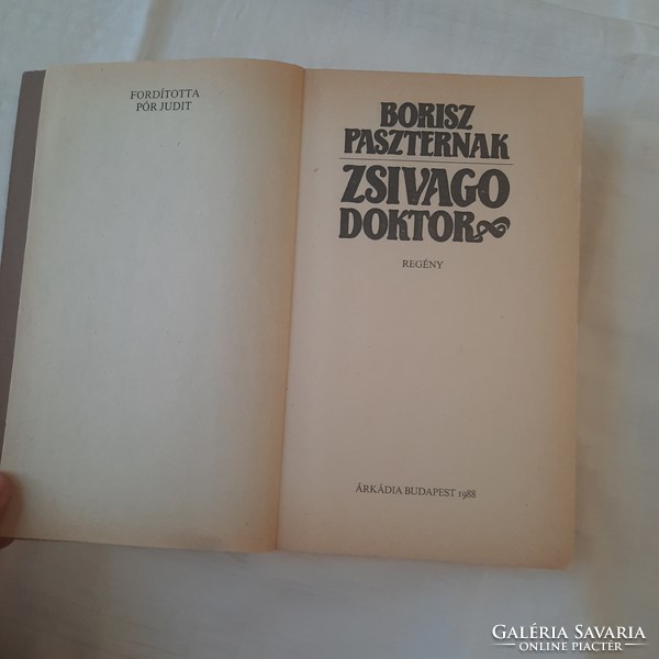 For Pastor Borisz: Doctor Zhivago Arcadia 1988