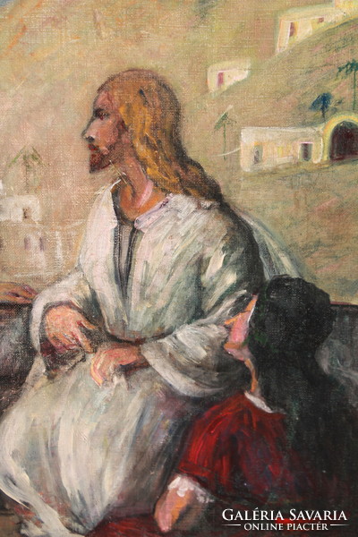 Erzsébet Vaskovits: Christ with the Samaritan woman