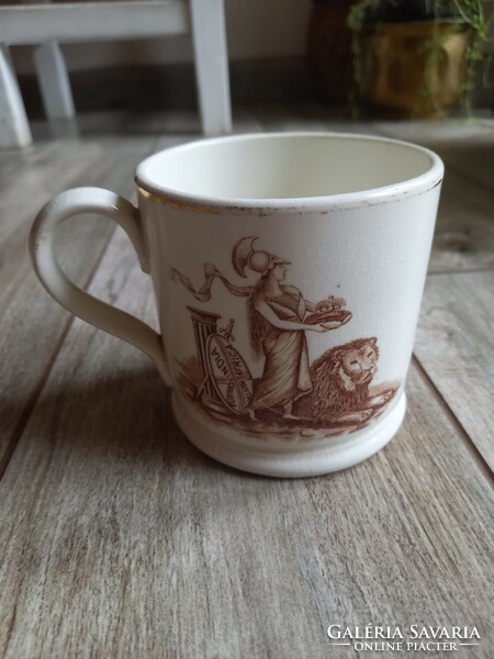 Antique British Coronation Porcelain Commemorative Cup (1902)