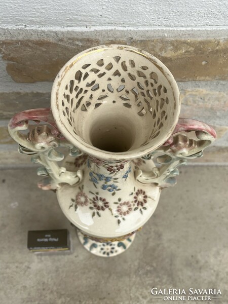 Large openwork Ignace Fischer vase