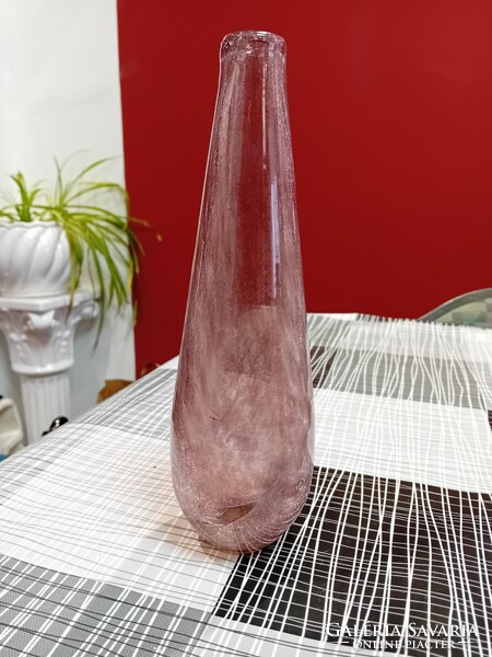 Karcagi cracked glass vase