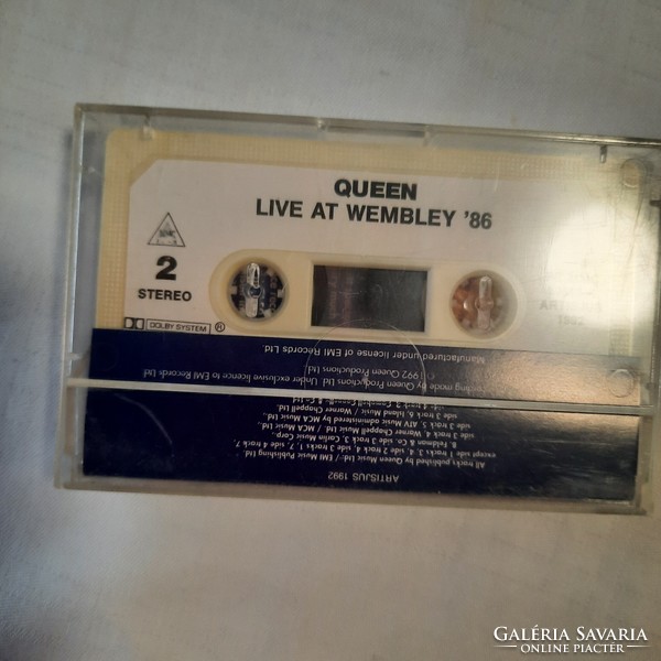 Queen live at Wembley '86 kazetta   ARTISJUS 1992