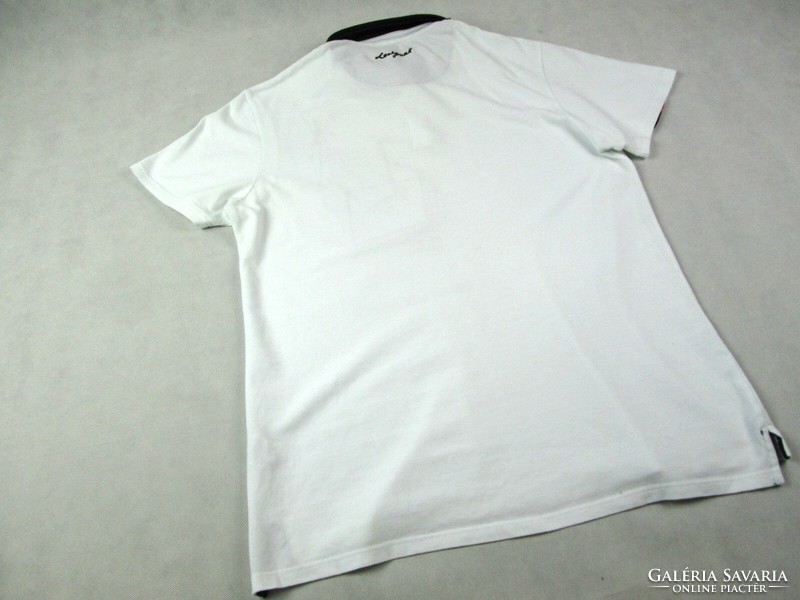 Original desigual (l / xl) sporty elegant men's collared T-shirt