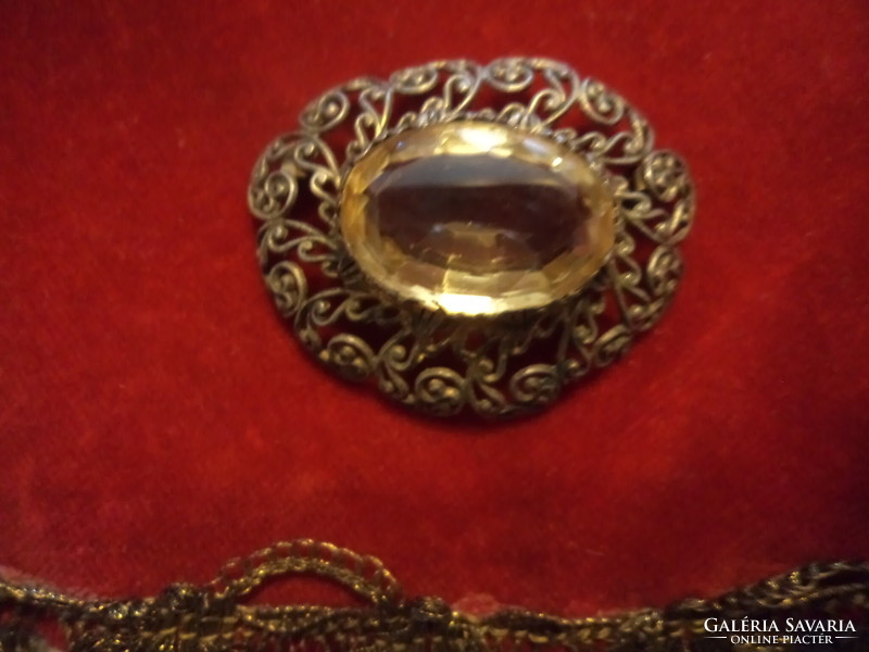 Filigree - alloy brooch